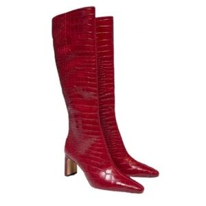 New Sam Edelman Sz 8 Woman's Knee High Boot New 2.75" Heel‎